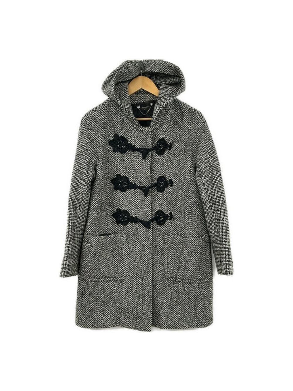 Max Mara Weekend Coat Black Gray 42